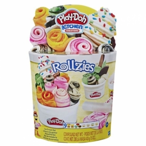 Kūrybinis plastilino rinkinys Play-Doh Kitchen E8055 Rollzies Ice Cream Plastilinas, modelinas