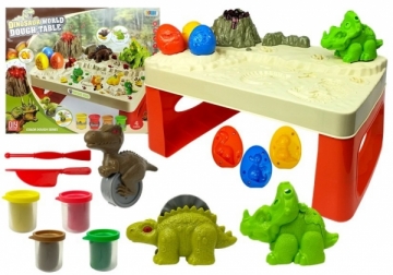 Kūrybinis stalas su plastilinu „Dinozaurai“ Plastilīns, modelēšanas māls
