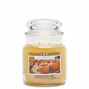 Kvepianti žvakė Village Candle Scented candle in glass Spiced Vanilla Apple 389 g 