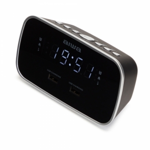 Laikrodis Aiwa CRU-19BK black Interjero laikrodžiai, metereologinės stotelės