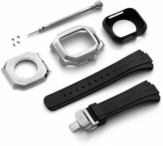 Laikrodis Daniel Wellington Switch 40 Silver - Pouzdro s řemínkem pro Apple Watch 40 mm DW01200005