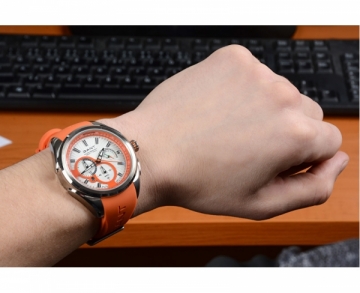 Watch Gant Milford II White/Orange - Rubber W11005