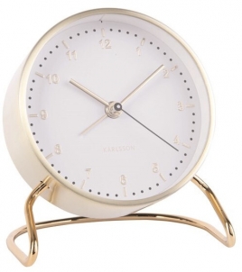 Laikrodis Karlsson Alarm Clock Clock Stylish KA5764WH 