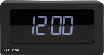 Laikrodis Karlsson Designový LED budík KA5868BK Unisex pulksteņi
