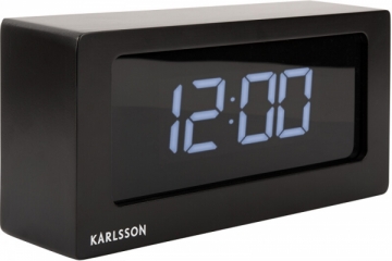 Laikrodis Karlsson Designový LED budík KA5868BK