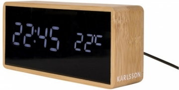 Laikrodis Karlsson Designový LED budík s teploměrem KA5724 Interjera pulksteņi, meteoroloģiskās stacijas