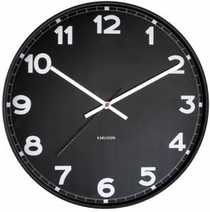 Laikrodis Karlsson Nástěnné hodiny KA5847BK Interjero laikrodžiai, metereologinės stotelės