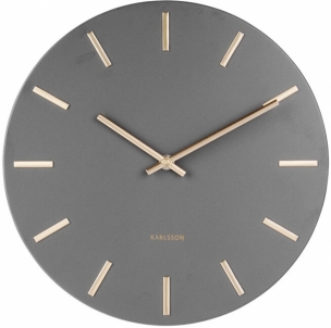 Laikrodis Karlsson Wall clock KA5821GY Interjero laikrodžiai, metereologinės stotelės