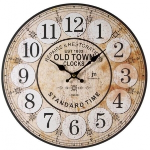 Laikrodis Lowell Wall clock 21439 Interjero laikrodžiai, metereologinės stotelės