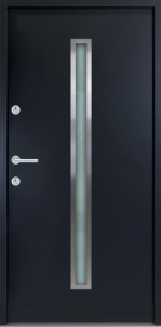 Lauko durys ATU68 501 su stik. 1000*2070 Dešinės Antracitas Metal doors