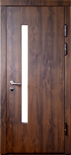 Lauko durys VERTUS FOR HOUSE 182 SU STIKL. 86D Tamsus ąžuolas Metal doors