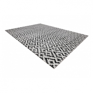 Lauko kilimas su juodais akcentais MUNDO Geometry | 160x220 cm