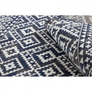 Lauko kilimas su mėlynais raštais MUNDO | 160x220 cm