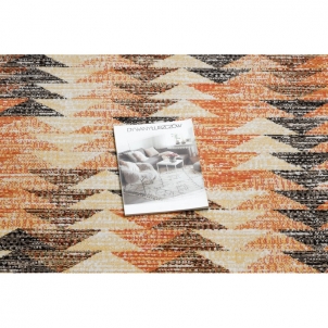 Lauko kilimas su oranžiniais akcentais MUNDO | 160x220 cm 