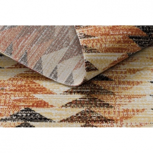 Lauko kilimas su oranžiniais akcentais MUNDO | 180x270 cm