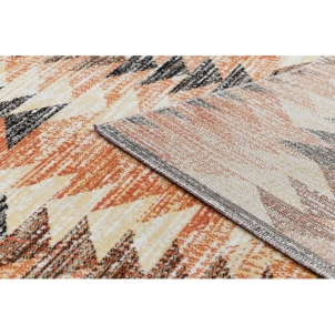 Lauko kilimas su oranžiniais akcentais MUNDO | 80x250 cm