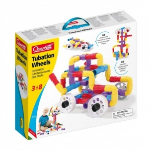 Lavinamasis žaislas 4185 Quercetti Tubation Wheels Pipe blocks 