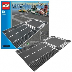 Lego 7280 City Straight and Crossroad Plates