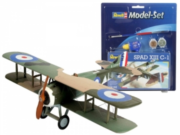 Lėktuvo modelis Revell Aircraft model SPAD XIII C-1 1:72 RV0016 Stick patterns for kids
