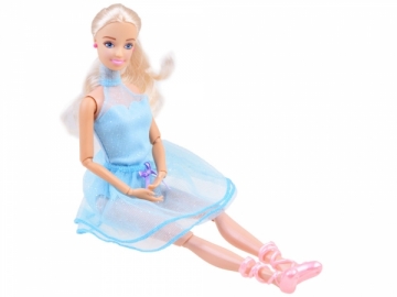 Lėlė Anlily su mėlyna suknele