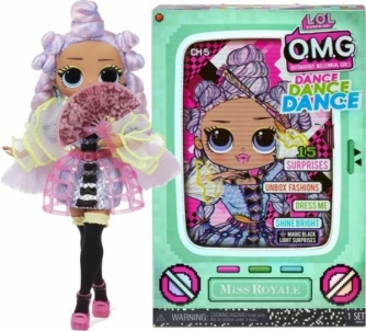 Lėlė 117872 L.O.L. Surprise! O.M.G. Lights Series Fashion Doll MISS ROYALE Žaislai mergaitėms