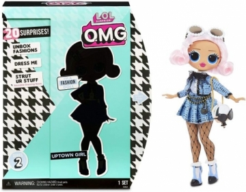 Lėlė 559788 LOL Surprise O.M.G. Uptown Girl Fashion Doll with 20 Surprises