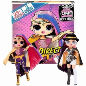 Lėlė 577904 L.O.L Surprise OMG Movie Magic MS. DIRECT - Fashion Doll with 25 Surprises MGA Žaislai mergaitėms