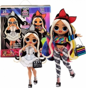 Lėlė 577911 L.O.L. Surprise OMG Movie Magic Starlette Doll with 25 Surprises MGA Žaislai mergaitėms