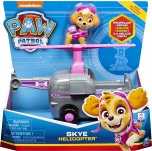 Lėlė 6052310 PAW Patrol Skye’s Helicopter Vehicle with Collectible Figure SKYE SPIN MASTER