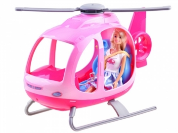 Lėlė Anlily doll a traveler + a helicopter ZA3491