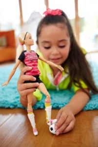 Lėlė DVF69 / DVF68 / DHL81 Mattel Barbie Made To Move Soccer Player