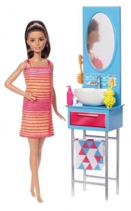 Lėlė DVX51 / DVX53 Barbie Bathroom & Doll