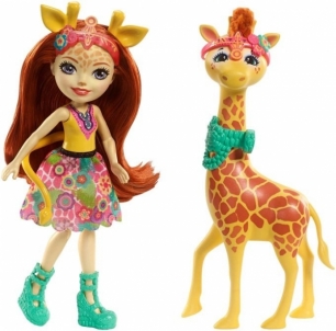 Lėlė FKY74 / FKY72 Enchantimals Gillian Giraffe Dolls MATTEL