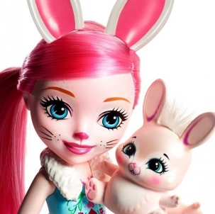 Lėlė FRH52 / FRH51 Enchantimals Huggable Cuties Bree Bunny & Twist 31 cm 