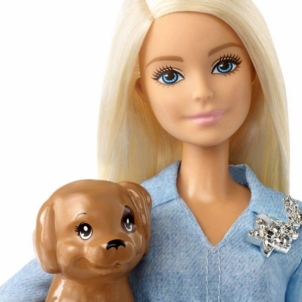 Lėlė FTB72 Mattel Dogs Walk Barbie & Ken with Puppy Barbie Doll