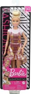 Lėlė Barbie Fashionistas 142 Doll with Blonde Updo Hair Wearing Pink Mattel GHW56