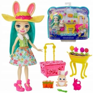 Lėlė Enchantimals Fluffy Bunny GJX33 Mattel 