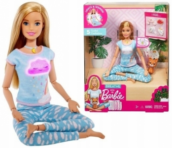 Lėlė GNK01 Barbie Breath with Me Meditation Doll 