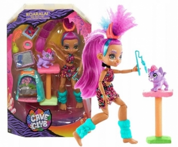 Lėlė GNL95 / GNL94 Cave Club Wild About Cats Playset with Roaralai Doll and Pet
