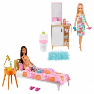 Lėlė Barbė ir vonios kambarys GTD87 / GRG87 Mattel