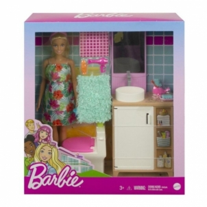 Lėlė Barbė ir vonios kambarys GTD87 / GRG87 Mattel