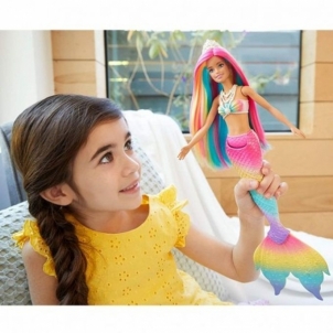 Lėlė Barbė Undinėlė keičianti spalvą Barbie Dreamtopia GTF89