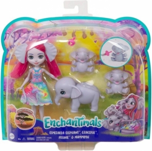 Lėlė Enchantimals Savanna Esmeralda Elephant GTM30 / GJX43
