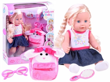 Lėlė su kuprinyte Toys for girls