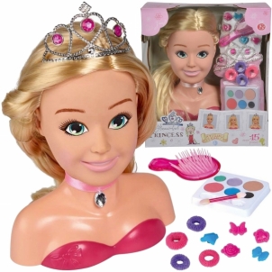 Lėlės galva 24 cm šukuosenoms ir makiažui su priedais | Princess | Simba 5560177