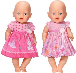 822111 A lėlės rūbai Baby Born - Розовое платье ZAPF CREATION