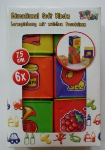 Let`s Play Мягкие обучающие кубики 96934 Rotaļlietas zīdaiņiem