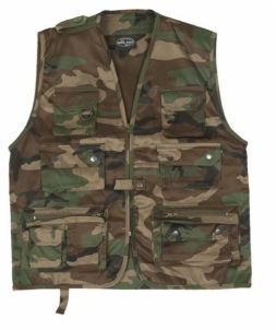 Liemenė medžioklinė Woodland Mil-Tec Taktiniai, medžiokliniai marškiniai, liemenės