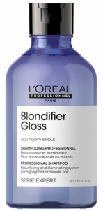 L´Oréal Professionnel Regenerating & Brightening Shampoo For Blonde Hair Série Expert Blondifier (Gloss Shampoo) - 300 ml 