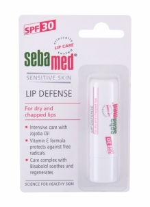 Lūpų balzamas SebaMed Sensitive Skin Lip Defense 4,8g SPF30 Glitter lips